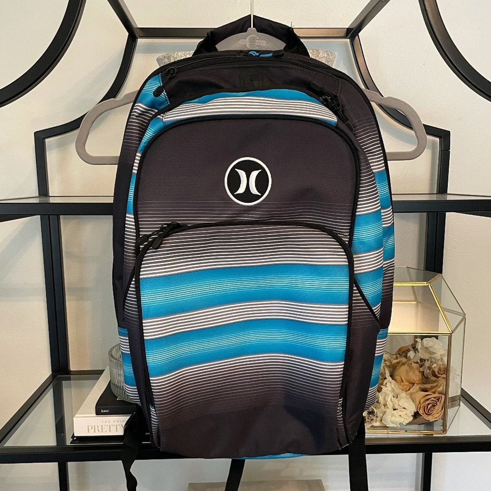 Blue, White & Black Hurley Backpack